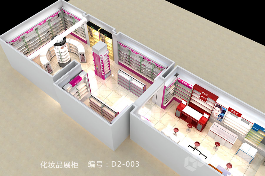 “粉黛生春”化妆品柜——D2系列