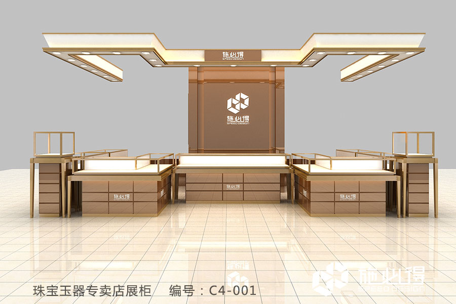 “脱俗”珠宝玉器专卖店展柜——C4系列